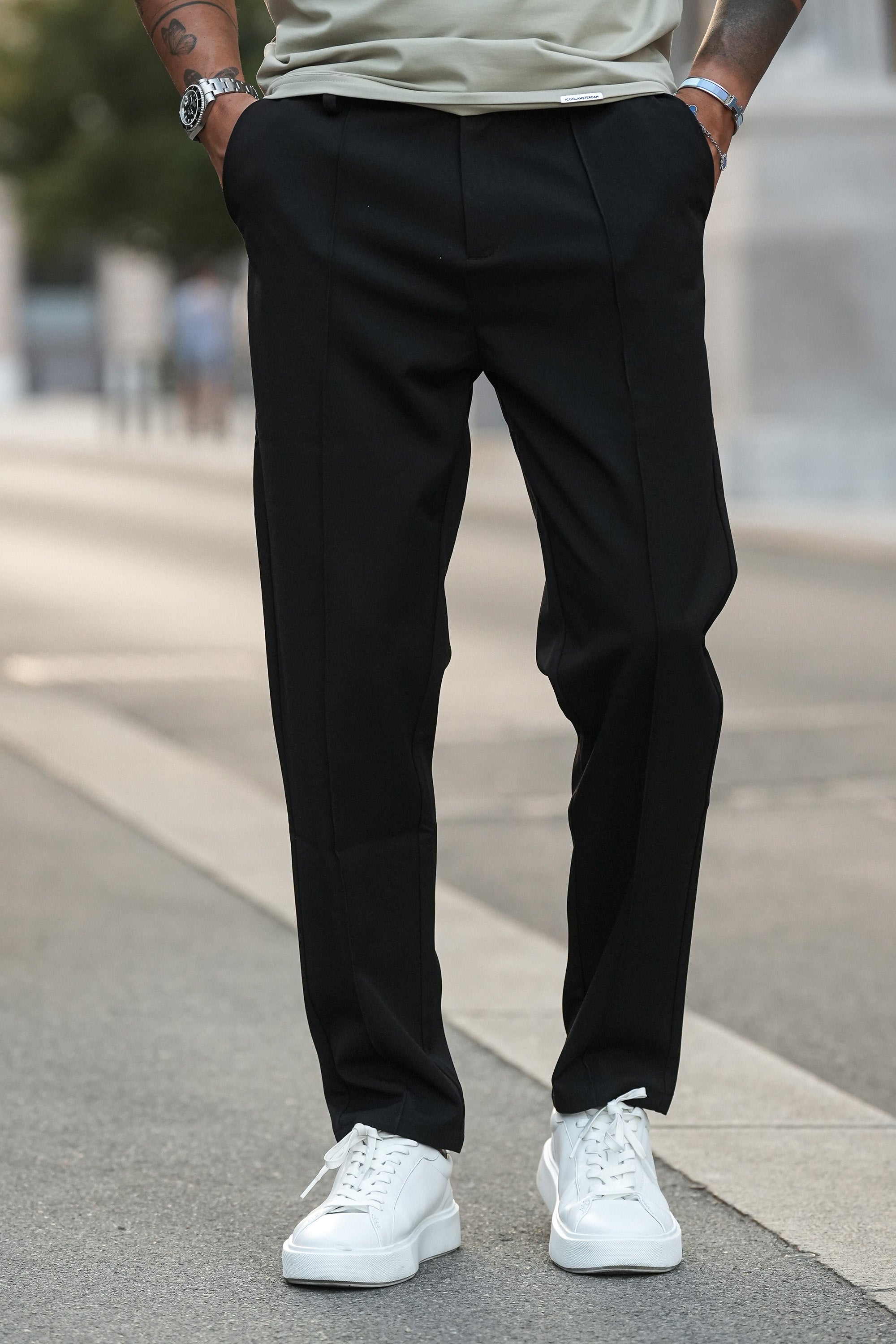 Calça Alfaiataria Masculina Capri Forth Preta