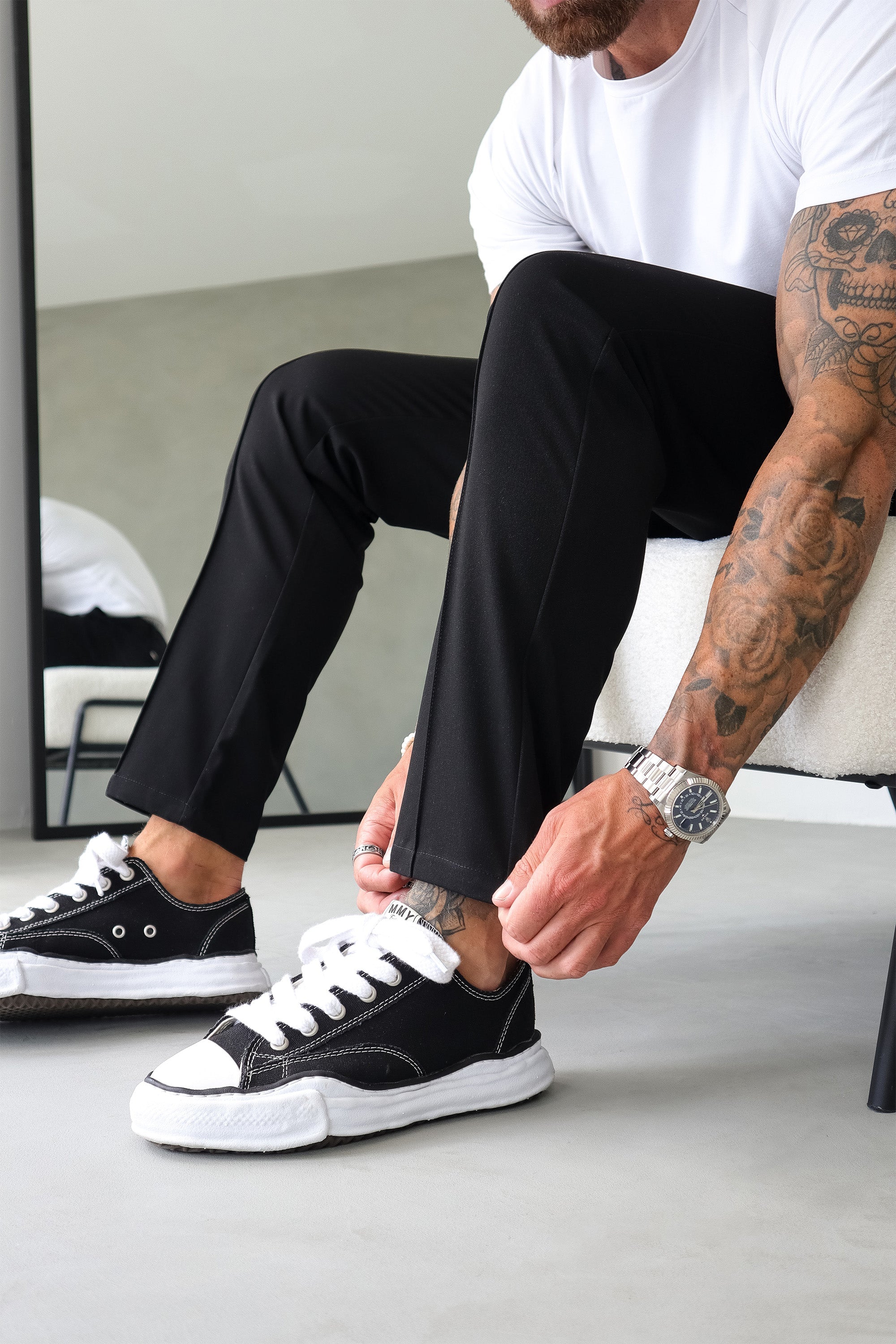 Calça Alfaiataria Masculina Capri Forth Preta