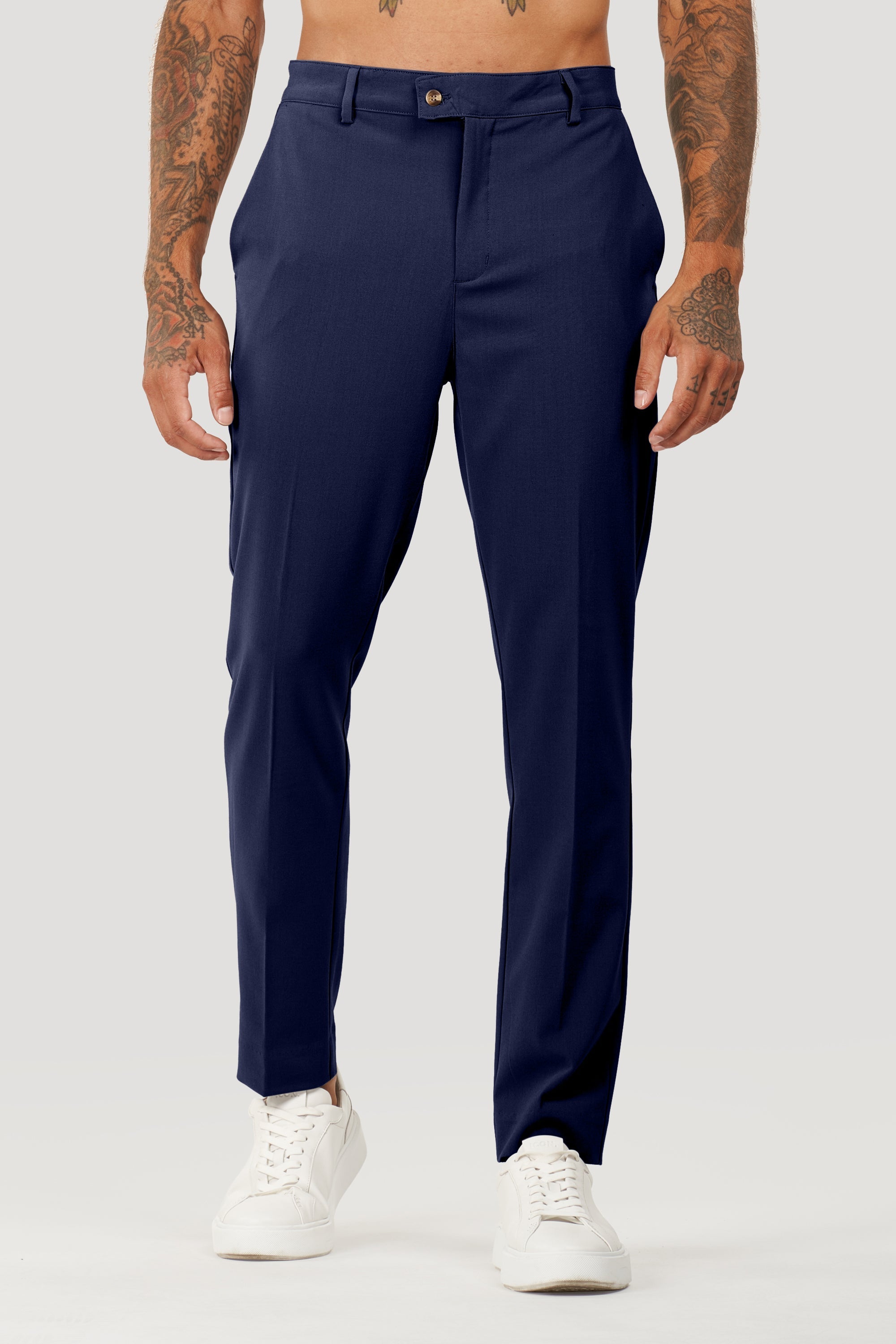 Calça Alfaiataria Masculina Milano Forth Azul Marinho