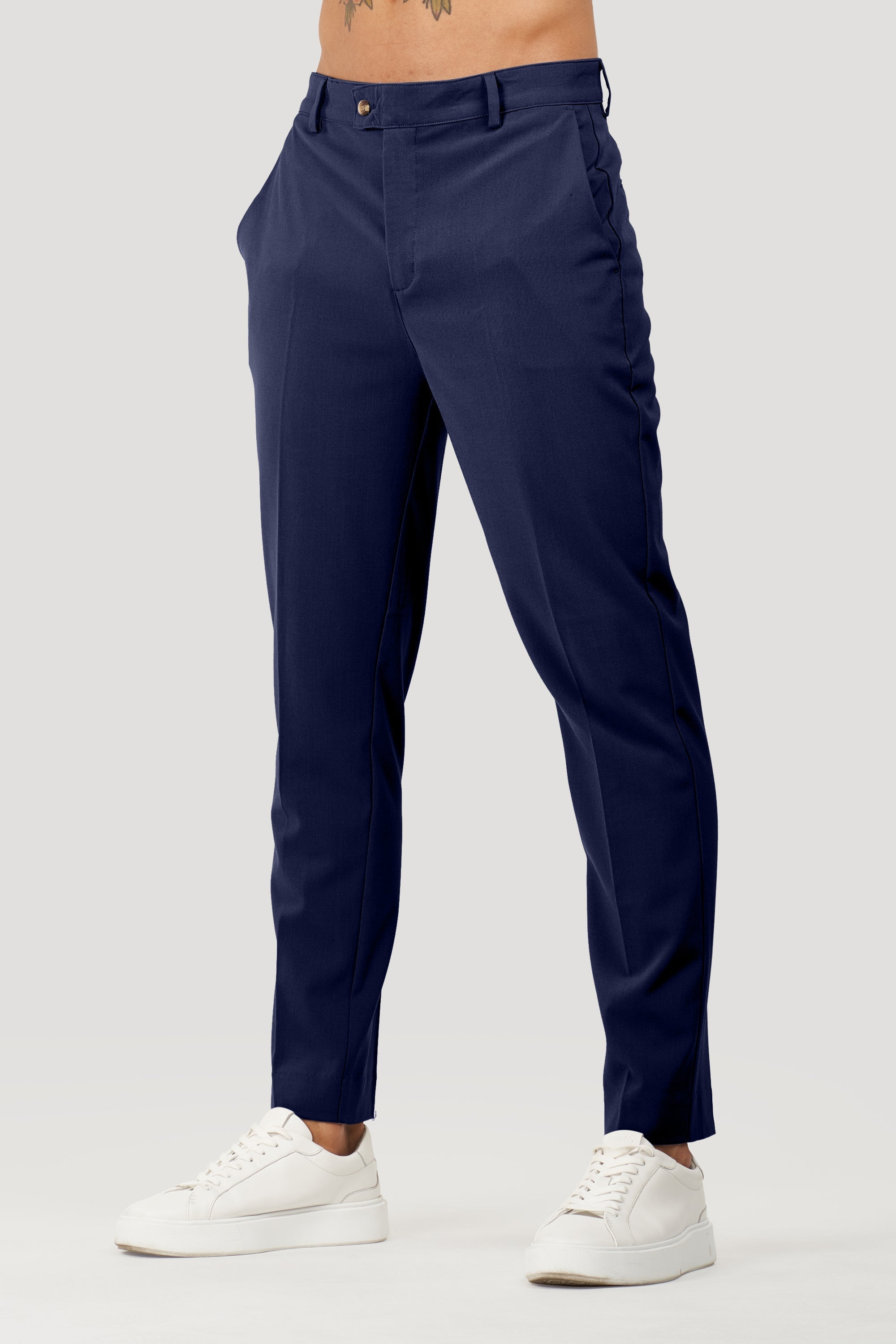 Calça Alfaiataria Masculina Milano Forth Azul Marinho
