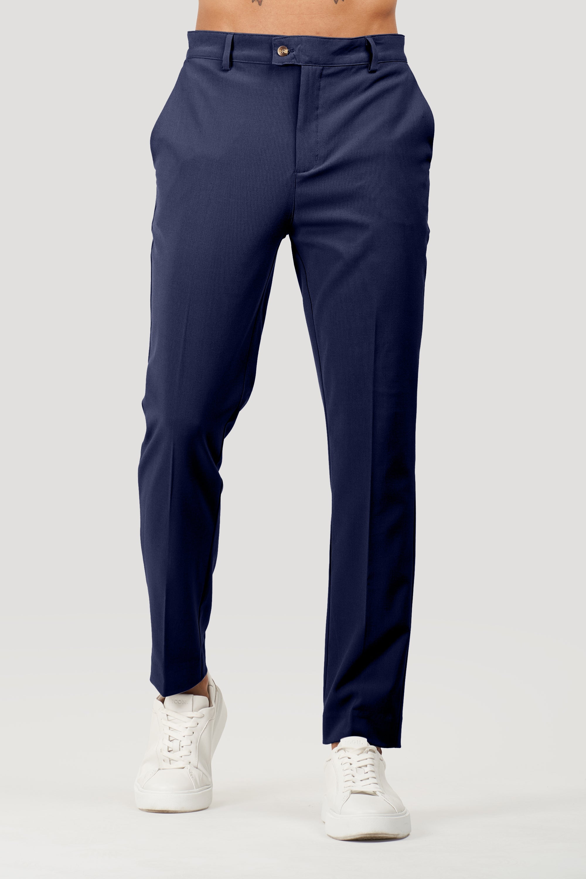 Calça Alfaiataria Masculina Milano Forth Azul Marinho