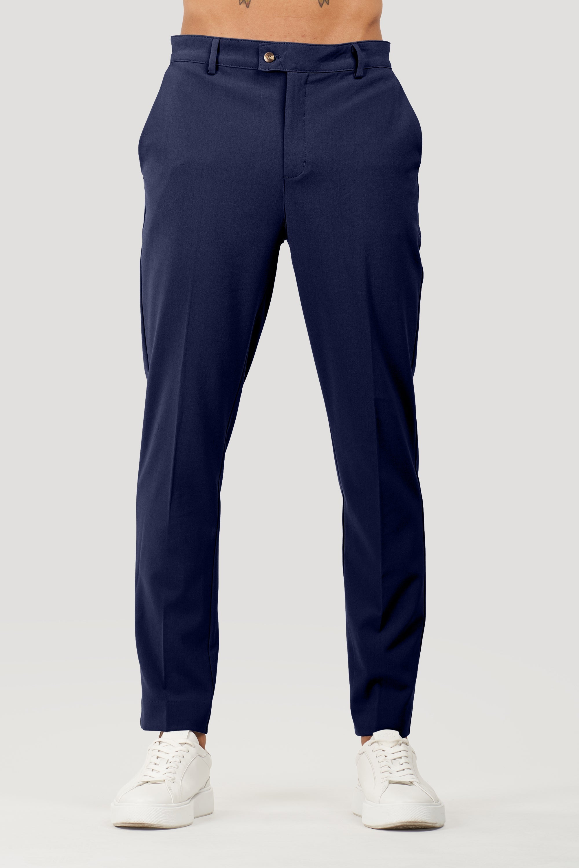 Calça Alfaiataria Masculina Milano Forth Azul Marinho