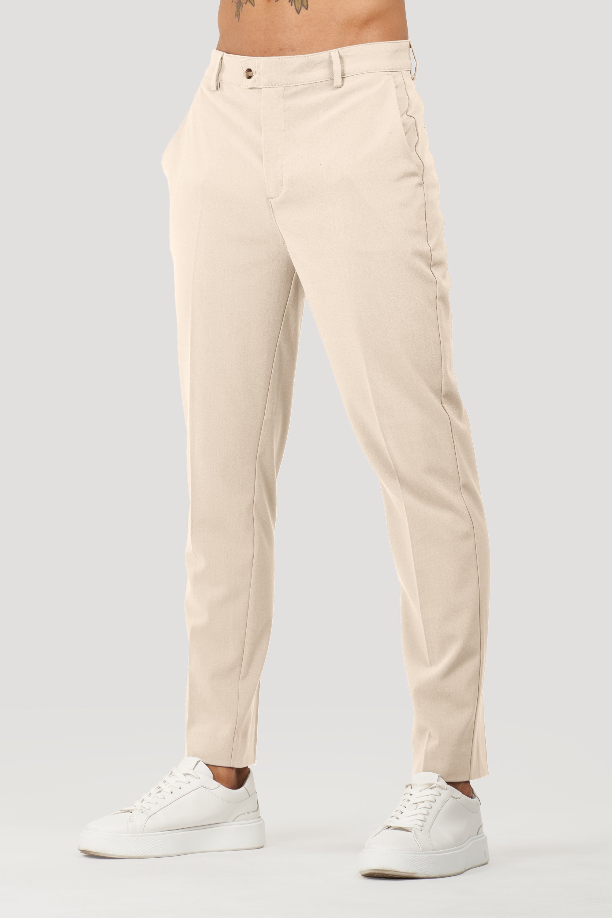 Calça Alfaiataria Masculina Milano Forth Bege