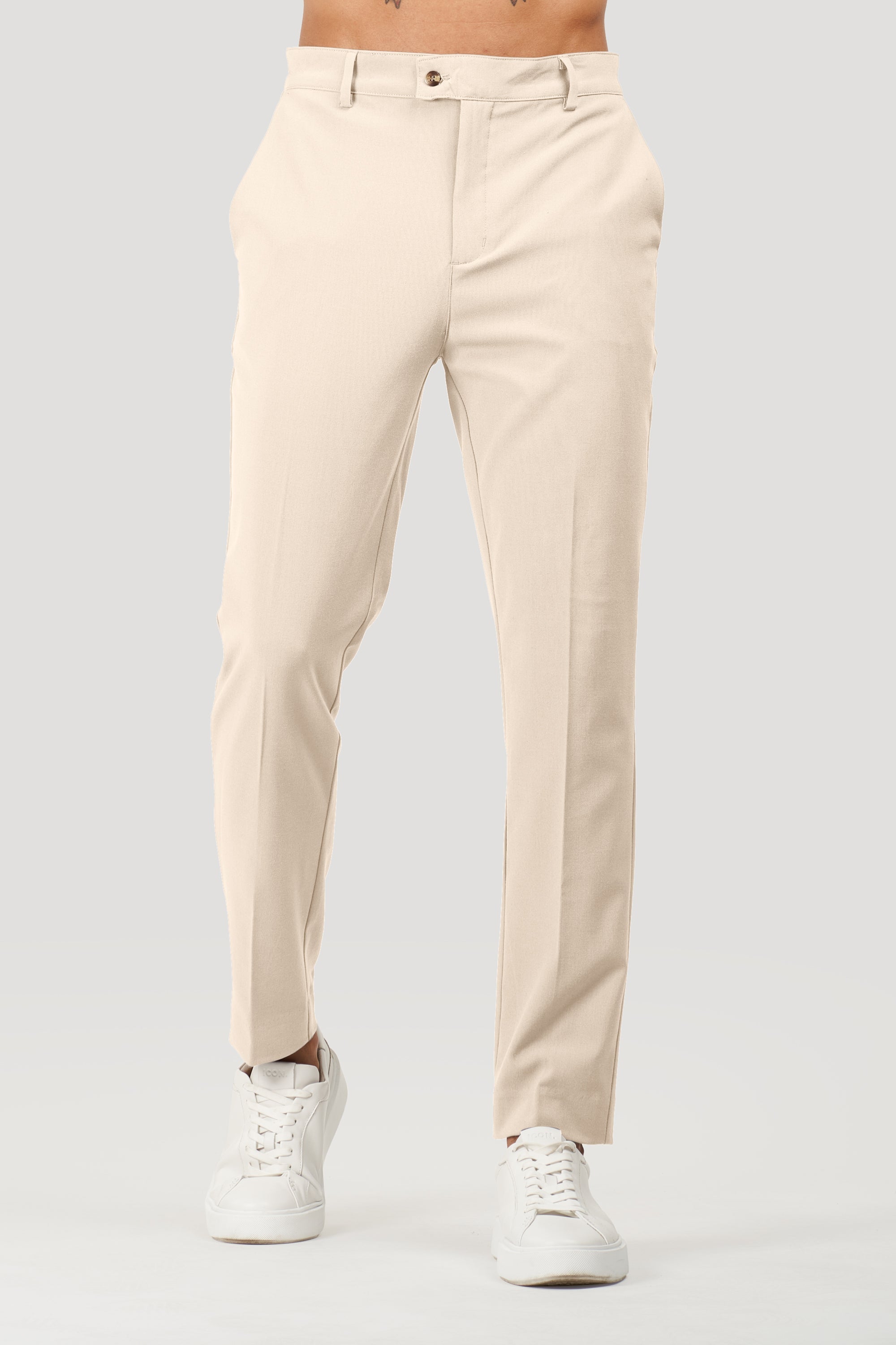 Calça Alfaiataria Masculina Milano Forth Bege