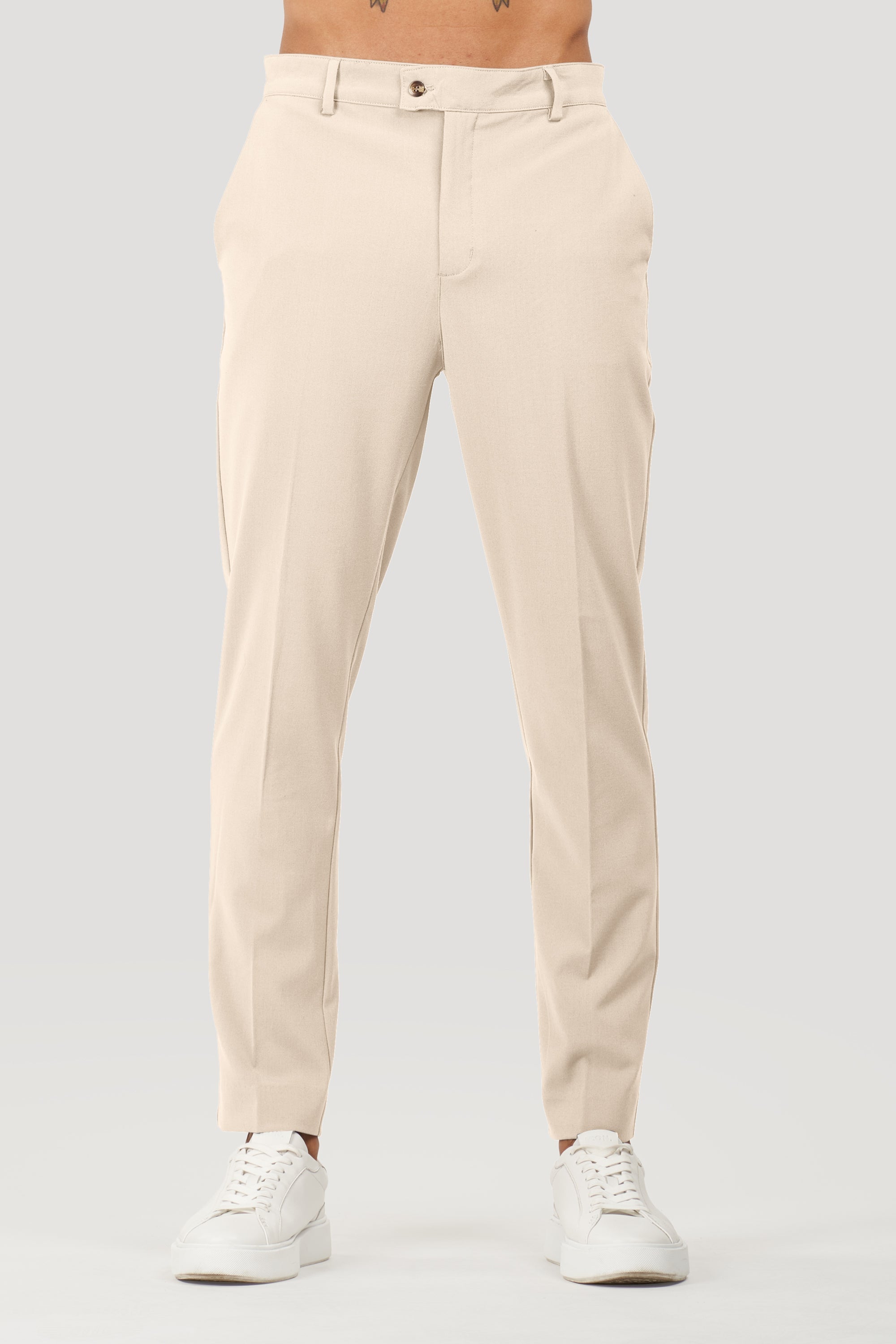Calça Alfaiataria Masculina Milano Forth Bege