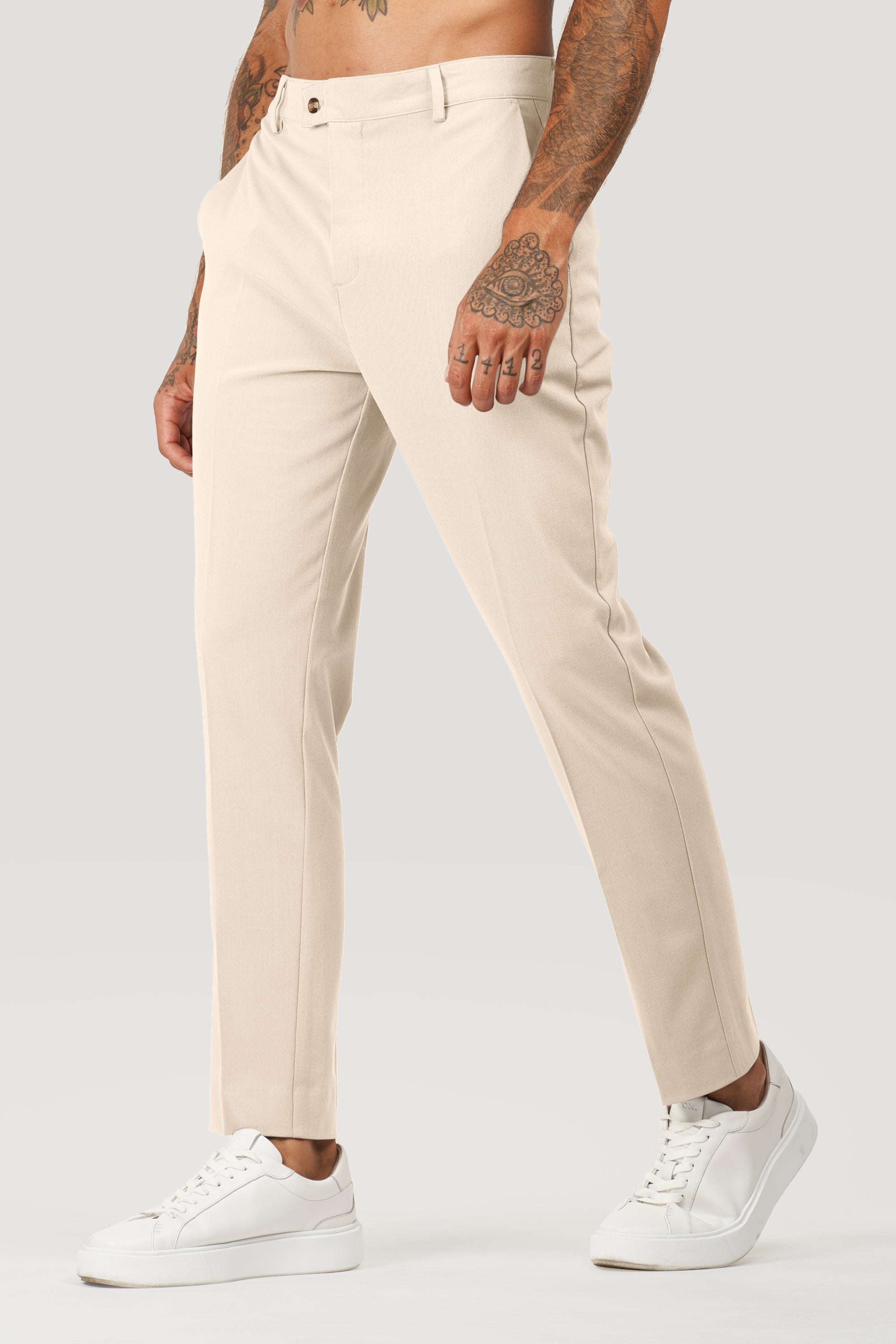 Calça Alfaiataria Masculina Milano Forth Bege