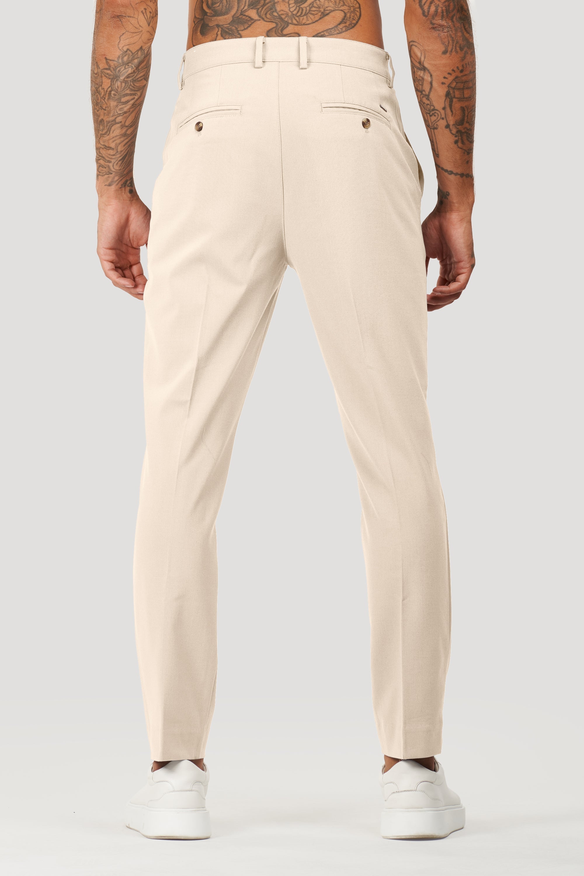Calça Alfaiataria Masculina Milano Forth Bege