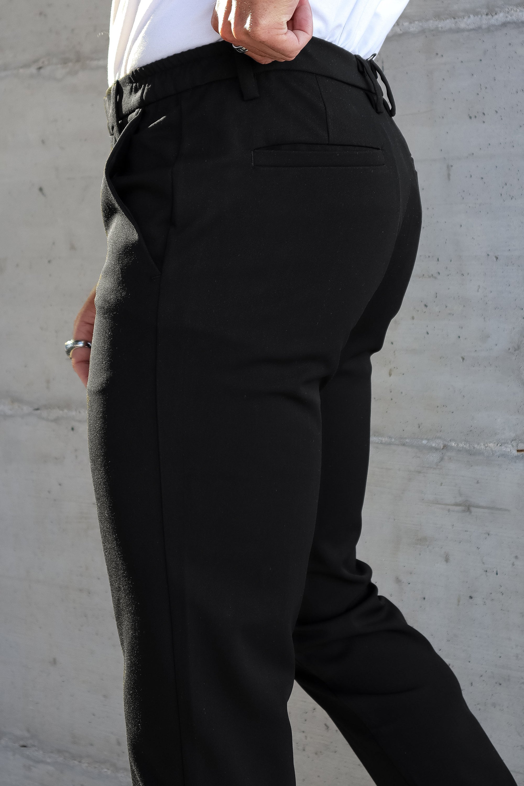 Calça Social Masculina De Santis Forth Preta