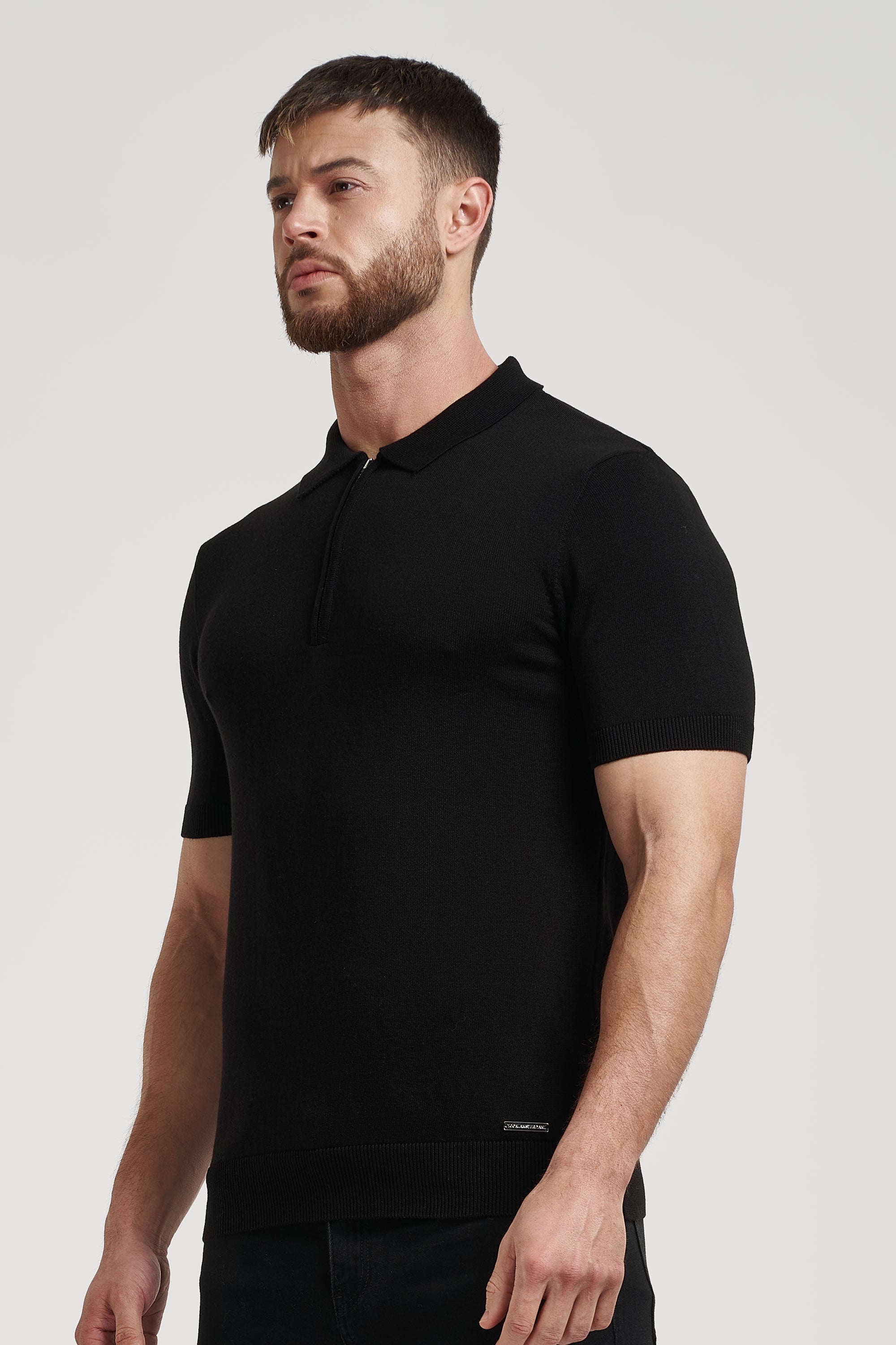 Camisa Polo Masculina Forth Preta