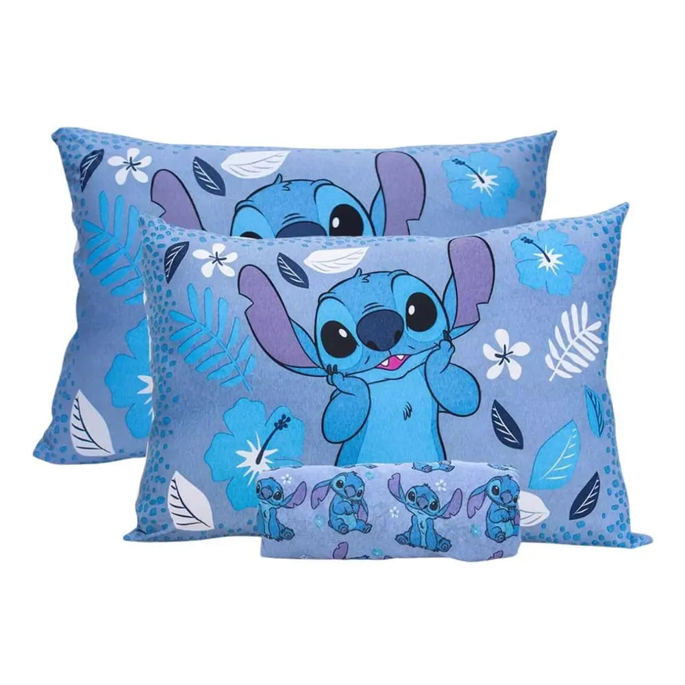 Jogo Cama Casal Lilo Stitch 3 Peças Com Elástico Licenciado