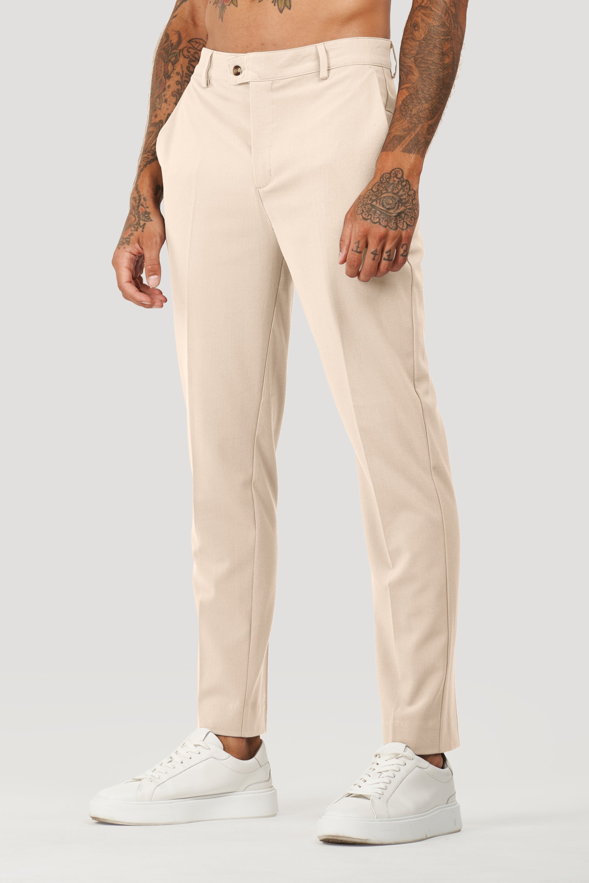 Calça Alfaiataria Masculina Milano Forth Bege