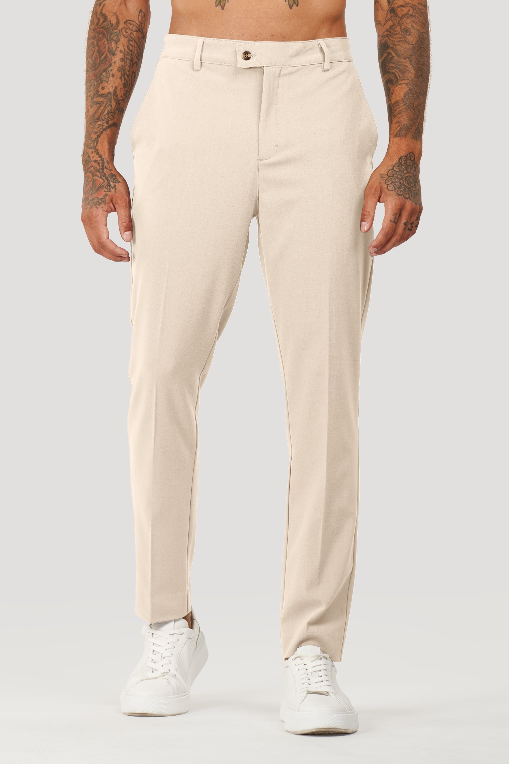Calça Alfaiataria Masculina Milano Forth Bege