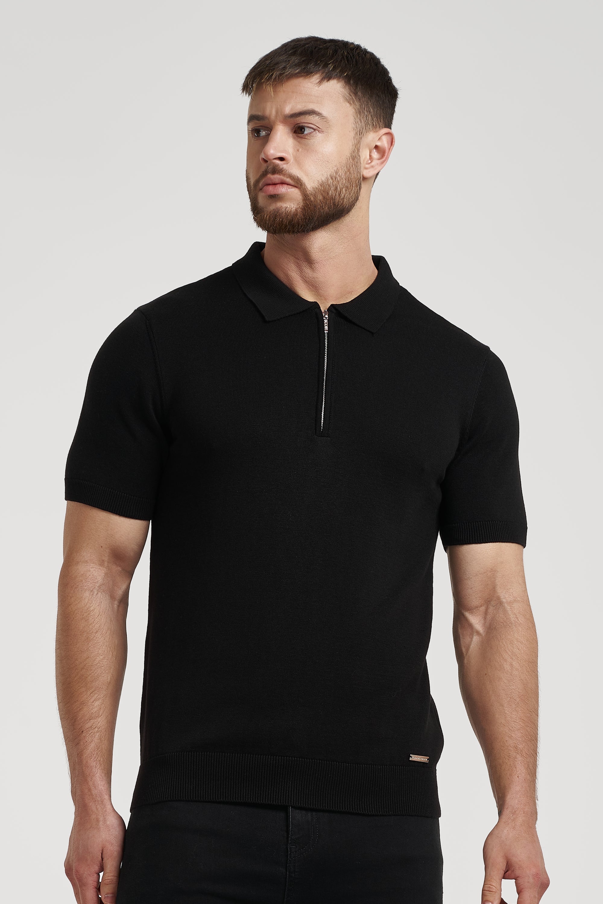 Camisa Polo Masculina Forth Preta