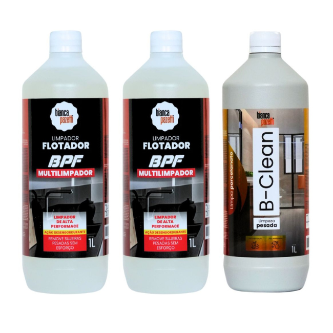 2 Unidades BPF 1L Multiuso Limpa Qualquer Superfície + Brinde B-clean